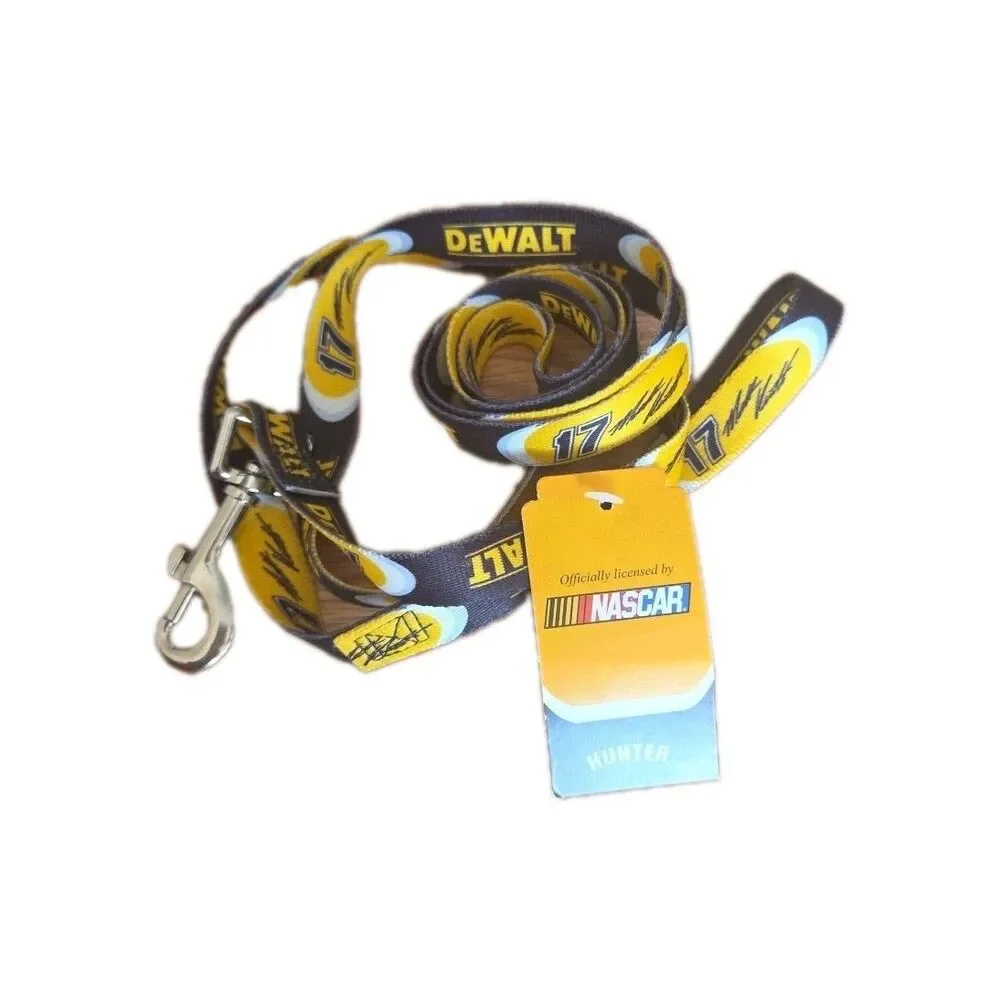 Matt Kenseth #17 Dog Leash NASCAR Dewalt NWT 6 ft Medium Carabiner Clip
